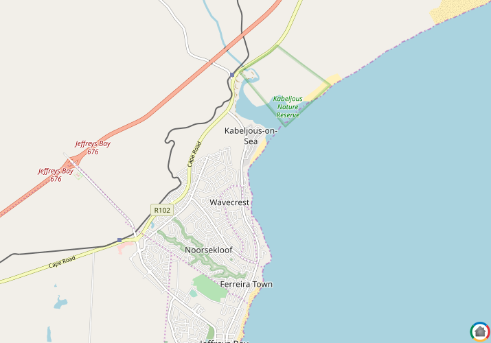 Map location of Kabeljous